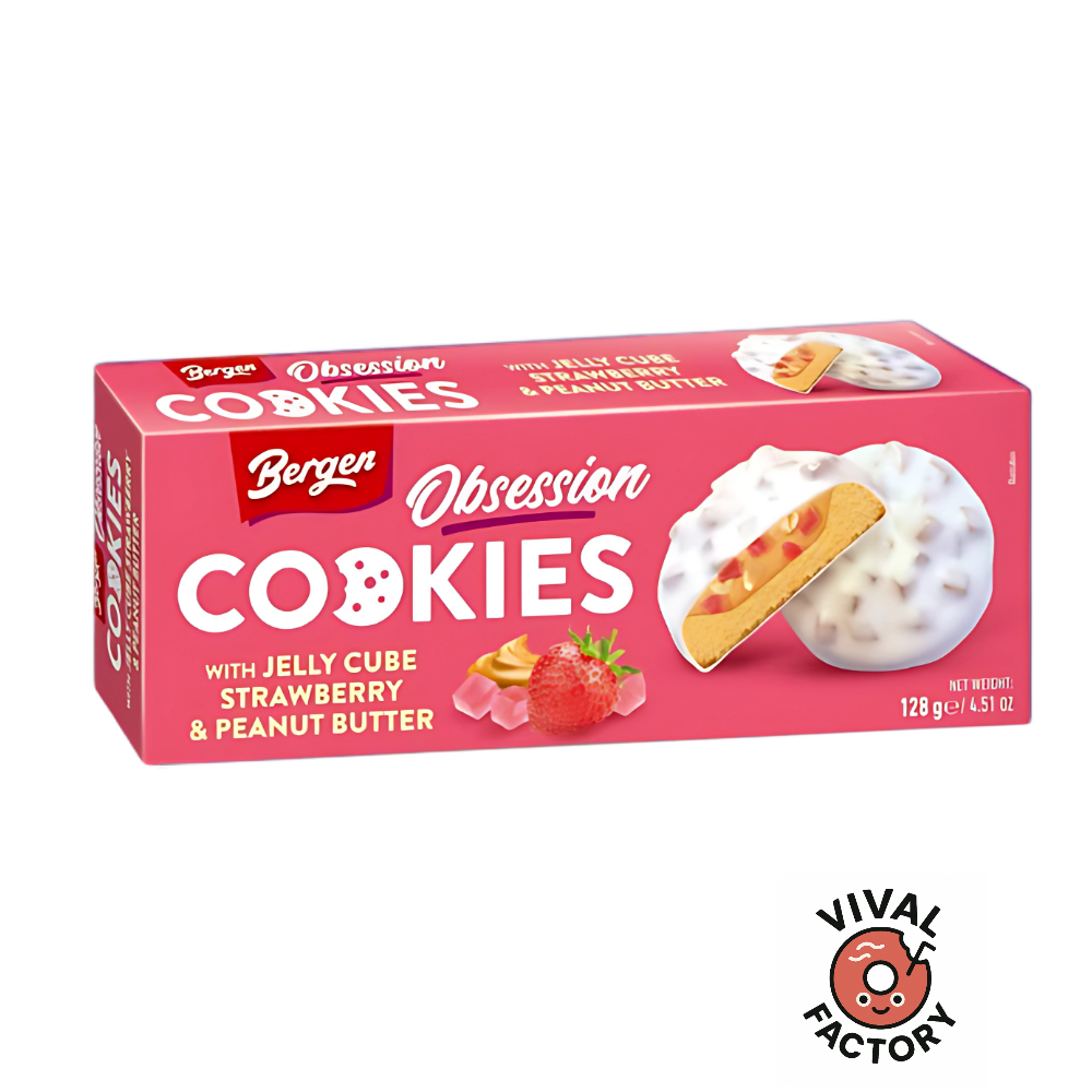 Cookies Bergen fraise et beurre de cacahuète