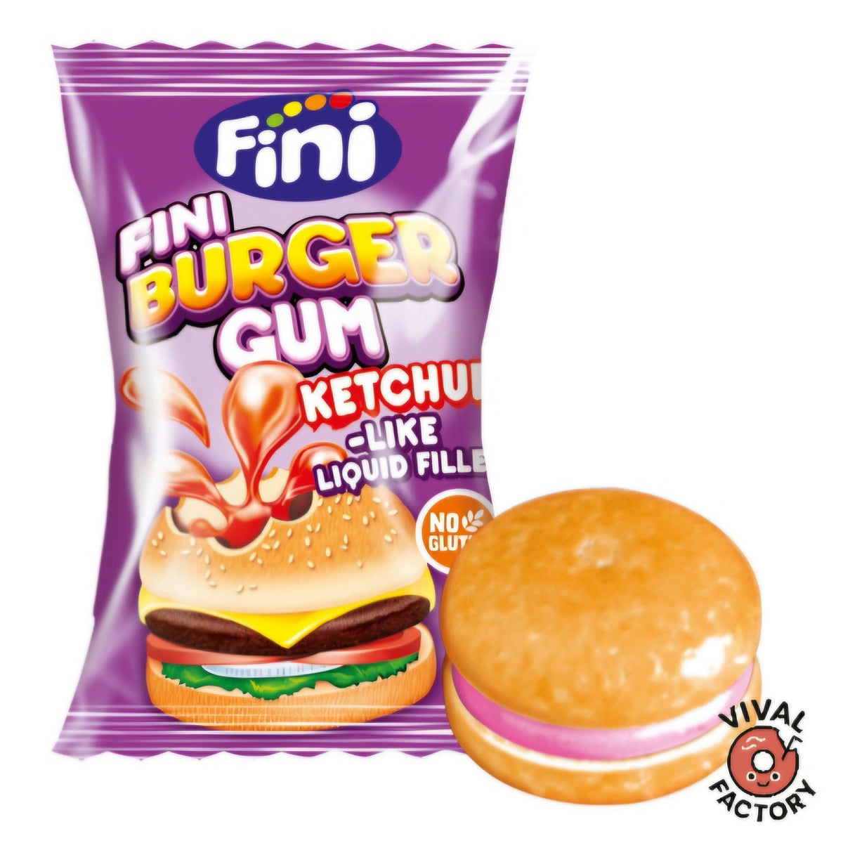 Mini burger gum
