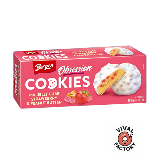 Cookies Bergen fraise et beurre de cacahuète