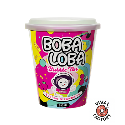 Boba Loba saveur Lychee strawberry